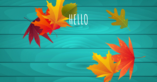 Welcome Autumn!